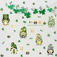 thumbnail image 4 of Saint Patricks Day Decorations Window Clings, 6 Sheets St. Patrick's Day Small Window Stickers for Glass, Gnome Shamrock Gold Coins Clings Decals, 4 of 6