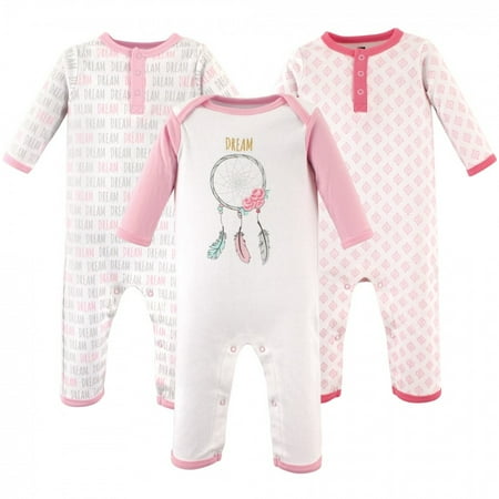 

Hudson Baby Infant Girl Cotton Coveralls 3pk Dream Catcher 12-18 Months