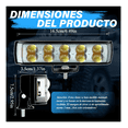 thumbnail image 3 of Par Faros Auxiliares Led De Lupa 6 Color Luz De Moto 44000lm 10 led Malubero Negro, 3 of 5