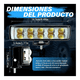 thumbnail image 3 of Par Faros Auxiliares Led De Lupa 6 Color Luz De Moto 44000lm 10 led Malubero Negro, 3 of 5