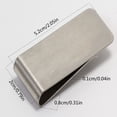 thumbnail image 3 of Business Card Holder And Slim Bookmark Purpose Stainless Steel Notebook Accessory For Men Minimalist Wallet Style, 3 of 6