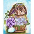 thumbnail image 3 of Spring Bunny 20x24 Black Modern Framed Museum Art Print Titled - Sheena Pike Art And Illustration, 3 of 5