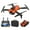 Orange, variant on Black Professional Drone With 1080P Hd Fpv Camera, Altitude Hold Headless Mode, 3 Speed Adjustment, Remote Control Rc Quadcopter Toy Gift For Boys Girls, 25X20X5.5In 0.56Lb