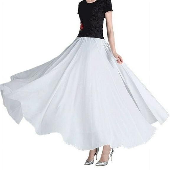 360/540/720 Degree Chiffon Skirt Ballet Belly Dance Women Gypsy Long Skirts Dancer Practice Wear Assorted Dance Skirt