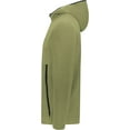 thumbnail image 3 of Augusta Sportswear B29634647 Eco Revive Polar Fleece Hooded Full-Zip Jacket, Olive - 2XL, 3 of 7