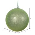 thumbnail image 2 of Vickerman 8" Celadon Glitter Ball Ornament, 2 of 3