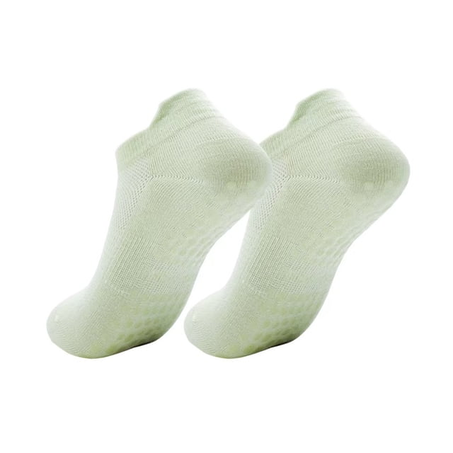 1 par de calcetines deportivos para mujer, de algodón, antideslizantes, que absorben la humedad, cómodos y elásticos.