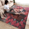 thumbnail image 2 of Horse Rug 2x3 Area Rugs Red Roses Rugs for Entryway, Flower Carpet for Bedroom Living Room, Machine Washable Non-Slip Indoor Door Mat, Soft Low Pile Area Rug, Small Decorative Rug la&190, 2 of 7