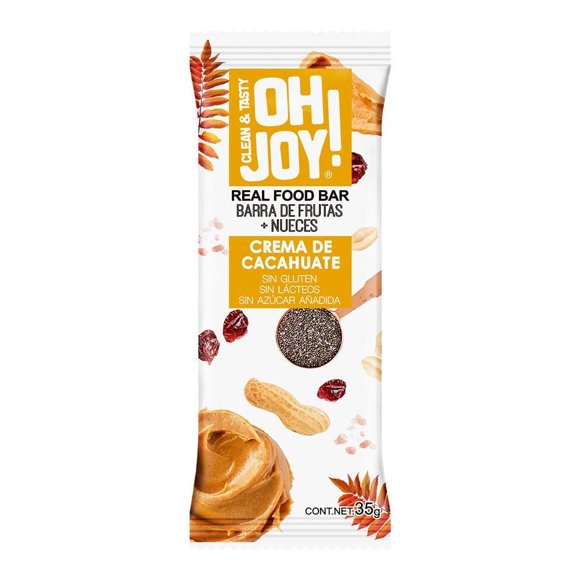 Barra de frutas Oh Joy! crema cacahuate 35 g