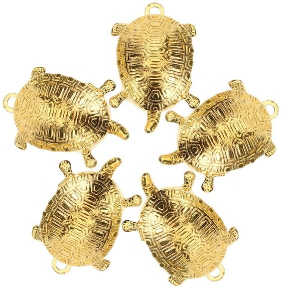 unbranded  5 Pcs Keychain Charm Turtle Jewelry Pendant Purse Charms for Handbags Golden