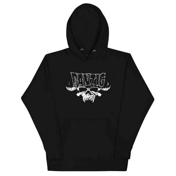 Danzig Logo Skull Classic Unisex Hoodie - Black - Small