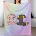 thumbnail image 4 of Pokemon Eevee Umbreon Throw Blanket Cute Flannel for Boys Girls Men Women, 4 of 7
