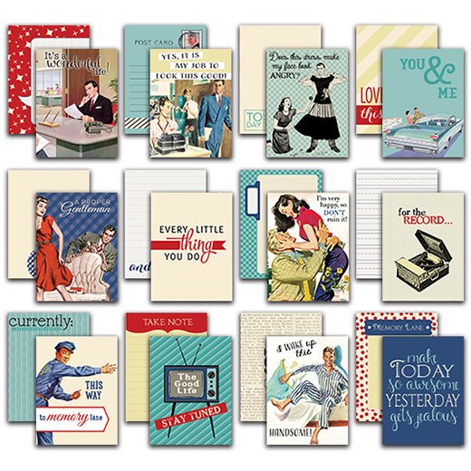 Dapper Cartes de Vie Authentiques 36/Pkg-3"X4" Poche Artisanat & Journalisation Cartes