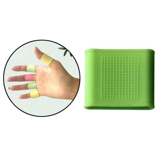 Golf Finger Sleeves Gel Protector Club antideslizante Finger Cot Verde claro 23 mm Cola Protector de dedos de golf