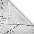 thumbnail image 3 of Ambesonne Halloween Kitchen Curtains, Monochrome Fear Network, 55"x39", White Black Grey, 3 of 3