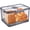 Large-Grey, variant on Bread Box Airtight Bread Boxes for Kitchen Counter, Time Recording Bread Storage Container with Lid, Bread Holder for Homemade Bread, Toast, Bagel, Donut and Cookies