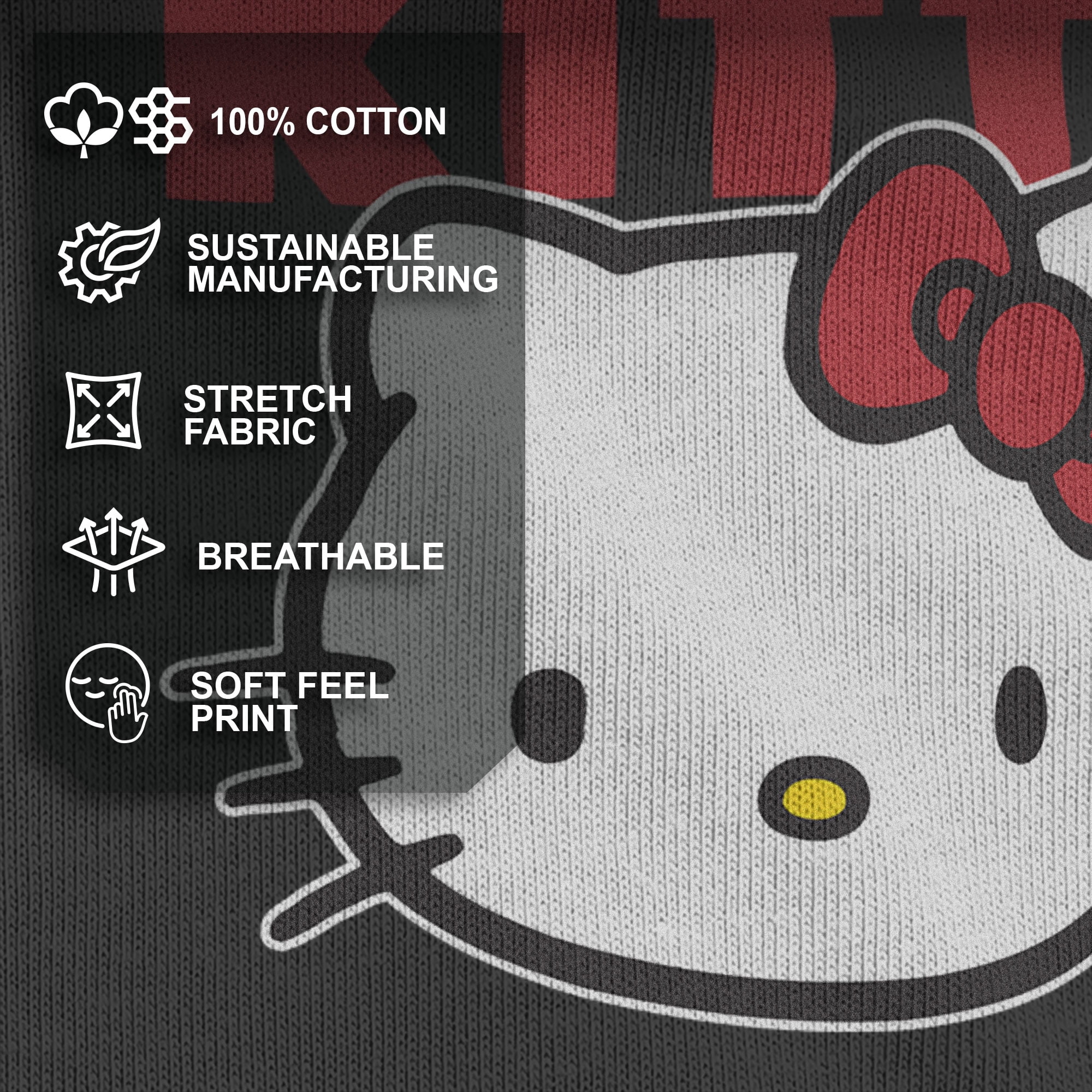 Sanrio Juniors Hello Kitty Classic Logo Portrait T-Shirt,