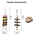 thumbnail image 3 of Kit Juguetes Bloosom  Para Loro Pájaro Ave Campana Columpio Percha Natural, 3 of 4