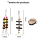 thumbnail image 3 of Kit Juguetes Bloosom  Para Loro Pájaro Ave Campana Columpio Percha Natural, 3 of 4