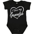 thumbnail image 3 of Inktastic I Love My Grandpa in White Chalk Heart Boys or Girls Baby Bodysuit, 3 of 5