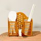 thumbnail image 5 of Cesta hueca de plástico para palillos, cucharas y palillos, con escurridor para organizar la encimera de la cocina, ideal para fiestas, camping, picnics y uso en la oficina. Aestivo |, 5 of 7