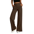 thumbnail image 6 of Kilaqueen Womens Dress Pants Business Casual Pull On Wide Leg Office Work Slacks High Waisted Front Seam Stretchy Dressy Trousers, 6 of 9