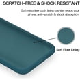 thumbnail image 4 of iPhone 11 Pro Case, iPhone 11 Pro Phone Case Liquid Silicone Gel Rubber Slim Phone Case Soft Anti-Scratch Durable Microfiber Lining Full Body Shockproof Protective Cover, Teal Blue, 4 of 15