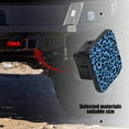 thumbnail image 5 of Hitch Cover Fits For 2-Inch Hitch,Blue And Black Leopard - Print Patternrubber Trailer Hitch Cover Tube Plug Insert,Car Exterior Accessories, Receiver Tube Hitch Plug, 5 of 6