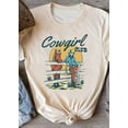 thumbnail image 3 of OneWhoYoung Cowgirl Western Style T-Shirt for Women Fun Graphic Tee Western Cowboy Vintage T-Shirt Cowboy Rodeo Tshirts(Beige-1,Small), 3 of 3