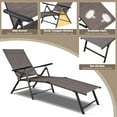 thumbnail image 6 of Patiojoy 2PCS Chaise Lounge Adjustable Patio Poolside Recliner Chair Outdoor, 6 of 8