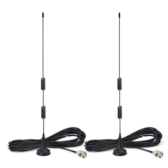 Versatile Magnetic Base Antenna for Police Scanner and Ham Radio 2-Pack