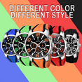 thumbnail image 4 of Black Mens Sport Watches for Men Green Orange Red Blue Bright Colorful Reloj Hombre Cool Unique Analog Stylish Wrist Watch Chronograph for Running Training Stopwatch, 4 of 7