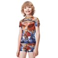 thumbnail image 2 of Avatar The Last Airbender Boys 2-Piece Swimsuit Set, Short Sleeve Rash Guard & Swim Trunks, 2 of 7