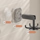 thumbnail image 4 of Gancho con ventosa para colgar utensilios de cocina, sin taladro, organizador de utensilios de cocina al vacío, gancho para cucharas sin adhesivo, gancho de pared multifunción., 4 of 5