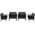 thumbnail image 1 of Costway 8 PCS Outdoor Patio Rattan Furniture Set Cushioned Sofa Coffee Table Garden Deck, 1 of 9