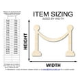 thumbnail image 2 of Unfinished Wood Movie Rope Shape | DIY Craft Cutout 20" / 3/4", 2 of 3