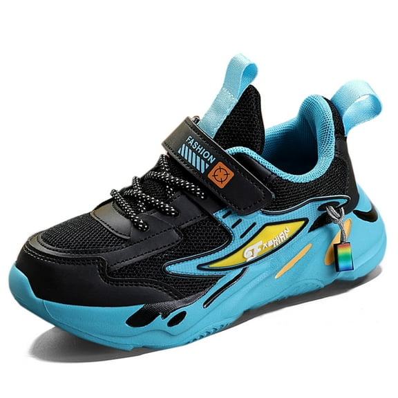 RIBONGZ Boys Sneakers Kid's Running Shoes Breathable Lightweight Outdoor Sport Casual Tennis Shoes Training Sneaker for Little Kid/Big Kid