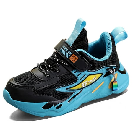 RIBONGZ Boys Sneakers Kid s Running Shoes Breathable Lightweight Outdoor Sport Casual Tennis Shoes Training Sneaker for Little Kid/Big Kid