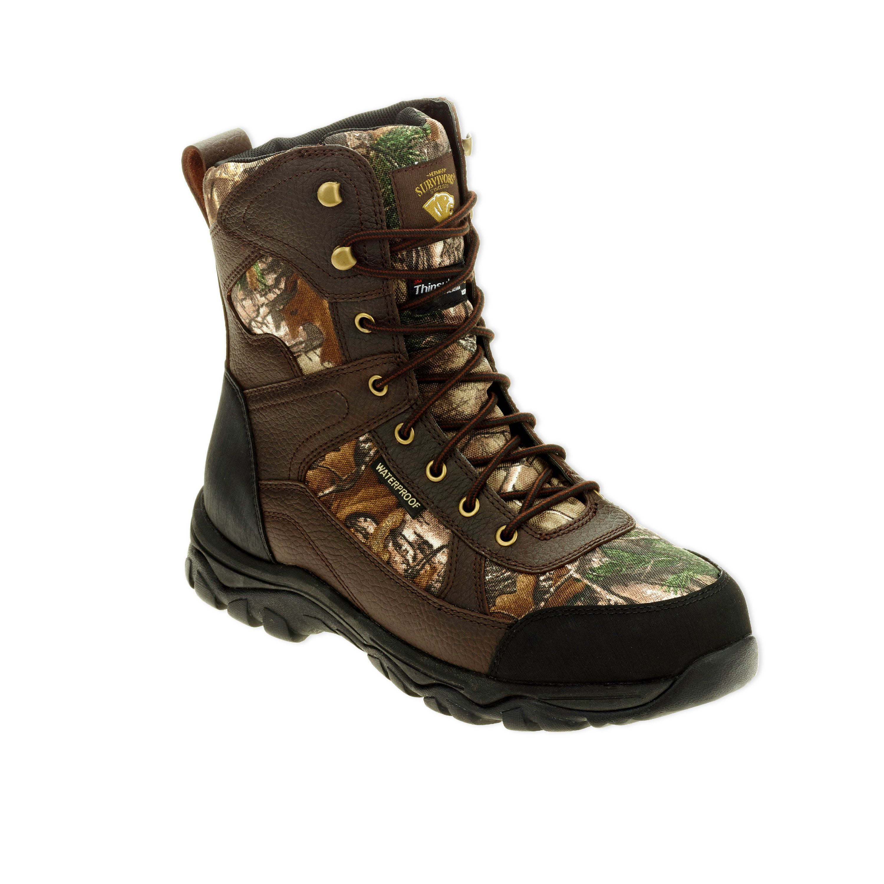 Size 13 Wide HERMAN SURVIVORS 8" Men's Realtree Xtra Waterproof Hunting Boots 
