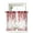 Red, variant on Red Eucalyptus Leaves Tier Curtains 36 Inch Length,Sheer Curtains for Bedroom Living Room Window Summer Botanical Weeping Rod Pocket Drapes Kitchen Curtains Small Half Window 27.5"x36" 2 Panels