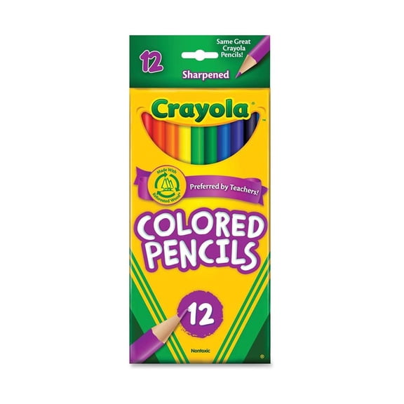 Lápices de colores Crayola más sacapuntas 12 pzas