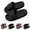 Black, variant on PADFRYBK Summer Casual Slippers For Mens Proof Drying Shoes Casual Versatile Thick-Soled Home Indoor Shoes Odorproof Bathroom Slippers