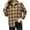 Yellow, variant on Oversized Flannel Shirt Women Long Sleeve Plaid Button Down Shirt Outwear Fall Winter Loose Fit Plus Size Blouse Tops with Pockets