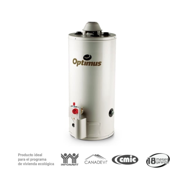 BOILER CALENTADOR DE AGUA OPTIMUS OR-10 GALONES GAS NATURAL OPTIMUS 407552