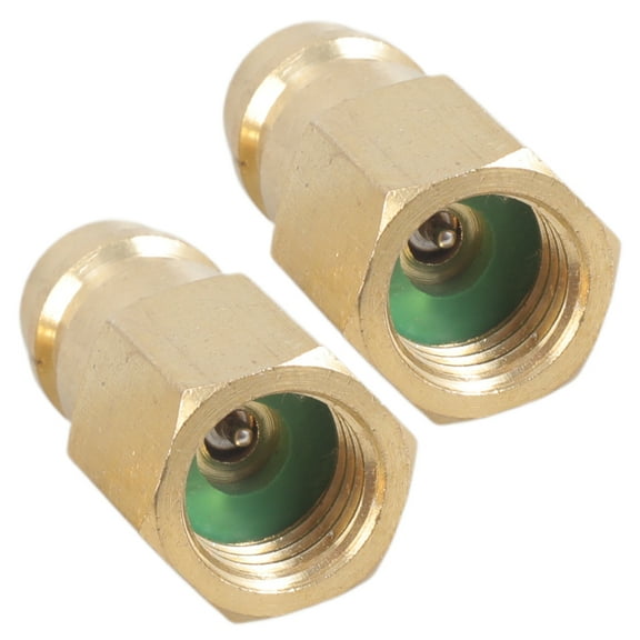 2pcs Automotive Refrigerants Adapter Set With Valves For Thread Connectors Car Conditioner Accessories