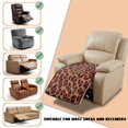 thumbnail image 6 of ZIATUBLES Red Leopard Print Recliner Chair Cover, Quilted Polyester Furniture Protector with Anti-Slip Silicone Dots, Washable Pet Friendly Seat Cushion Slipcover for Living Room, 6 of 8