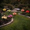 thumbnail image 2 of Solar Flower Lights Outdoor Pink Faux Roses Waterproof Outdoor Lawn Decorative Pathway Light, 2 of 6