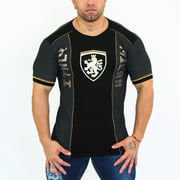 Men's Fashion Coat of Arms Black T-Shirt