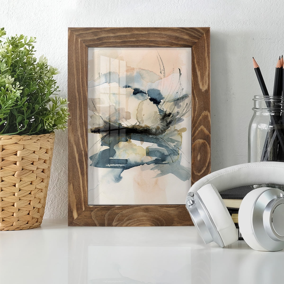 Winter Shoal I - Framed Print w/glass - Walnut