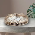 thumbnail image 3 of Espejo dorado organizador Bandeja tocador maquillaje Bandeja organizador joyas Bandeja exhibición joyería Bandeja licencia L L Colco Bandeja decorativa de boda, 3 of 7
